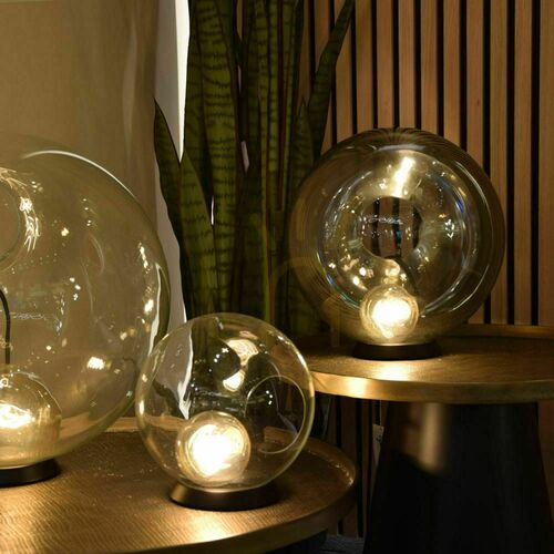 Sprawdź Lampka stołowa s.luce Orb złota szklana kula 20 cm E27 to 1