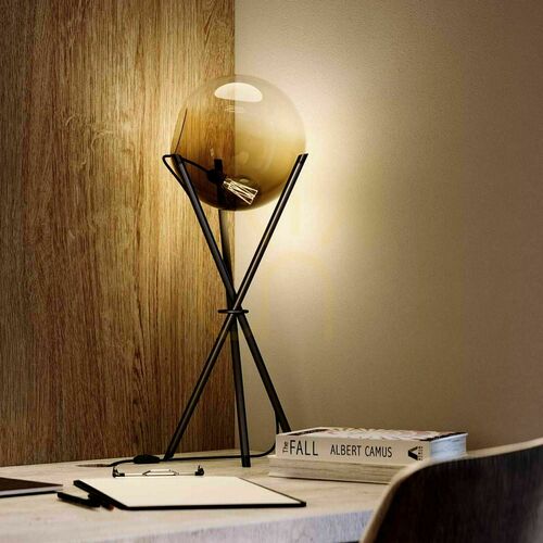 Sprawdź Lampa stołowa s.luce Orb Axis złota szklana 20 cm
