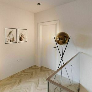 Lampa podłogowa s.luce Orb Axis szklana kula 160 cm na trójnogu small 2