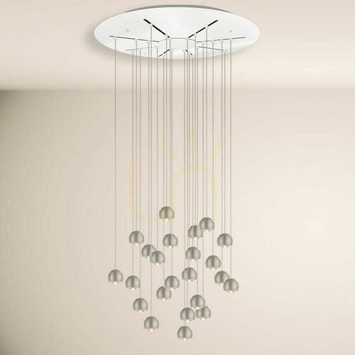 Sprawdź Żyrandol s.luce Beam XL LED srebrny 24-punktowy 80 cm
