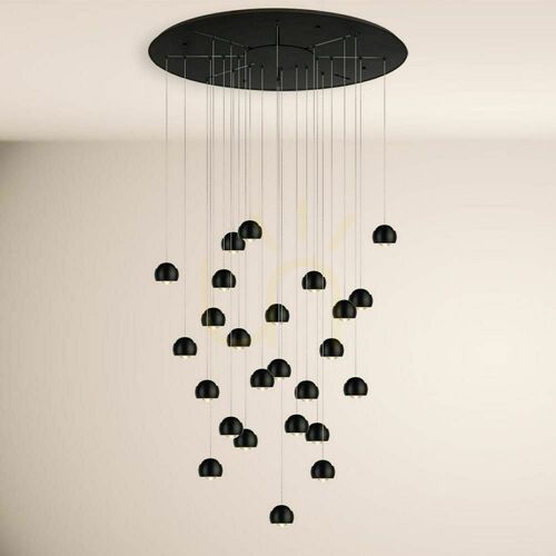 Sprawdź Żyrandol s.luce Beam XL LED srebrny 16-punktowy 80 cm nowoczesny