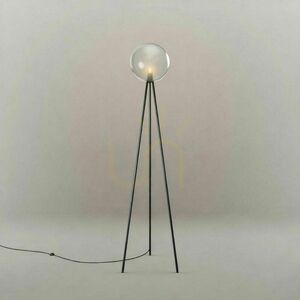 Lampa podłogowa s.luce Orb Tripod 160 cm szklana kula transparentna small 8