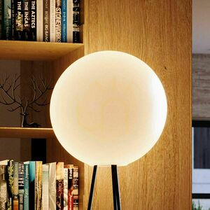 Lampa podłogowa s.luce Orb Tripod 160 cm brązowa szklana kula 2 Lampa podłogowa s.luce Orb Tripod 160 cm brązowa szklana kula small 2
