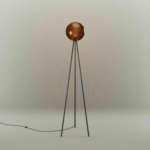 Lampa podłogowa s.luce Orb Tripod 160 cm brązowa szklana kula 9 Lampa podłogowa s.luce Orb Tripod 160 cm brązowa szklana kula small 9