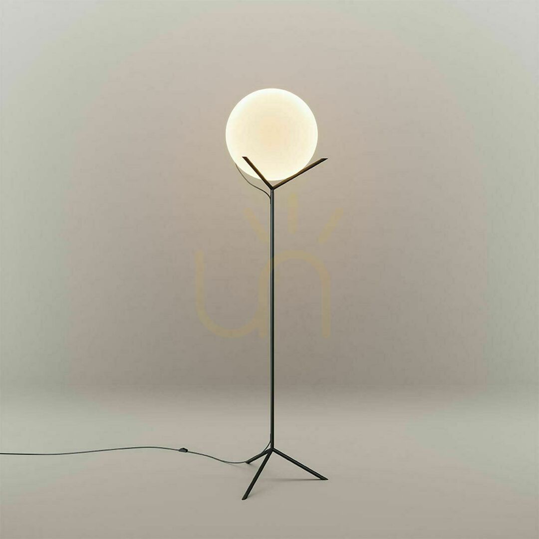 Obejrzyj Lampa podłogowa s.luce Orb miedziana szklana kula 170 cm Lampa podłogowa s.luce Orb miedziana szklana kula 170 cm