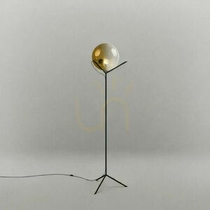 Lampa stojąca s.luce Orb Poseidon kula przydymiona 30 cm E27 170 cm small 10