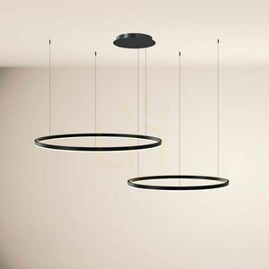 Lampa wisząca LED s.luce Ring 2-punktowa złota, okrągła, regulowana 120 cm small 1