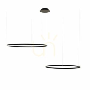 Lampa wisząca LED s.luce Ring 2-punktowa złota, okrągła, regulowana 120 cm small 10