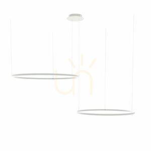 Lampa wisząca LED s.luce Ring 2-punktowa złota, okrągła, regulowana 120 cm small 11