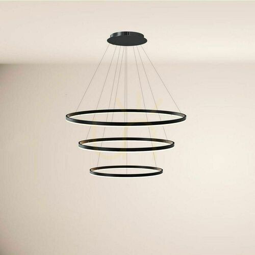 Sprawdź Żyrandol s.luce Ring LED 3-punktowy biały 120/100/80 cm