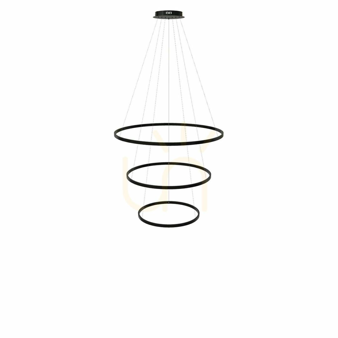 Wyświetl Żyrandol s.luce Ring LED 3-punktowy złoty 120/100/80 cm Żyrandol s.luce Ring LED 3-punktowy złoty 120/100/80 cm