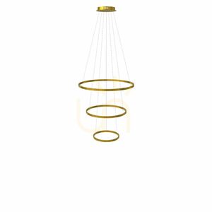 Lampa wisząca s.luce Ring Centric LED 3-punktowa czarna Ø120/100/80 cm 3000K small 11