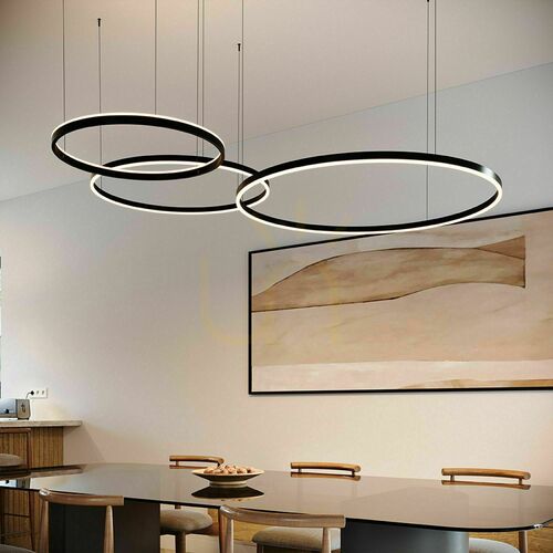 Sprawdź Żyrandol s.luce Ring LED 3-punktowy złoty minimalistyczny 100/80/60 cm