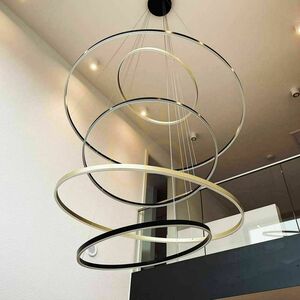 Żyrandol s.luce Ring LED 5-punktowy biały 150 cm minimalistyczny small 10