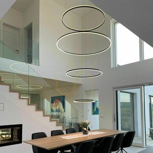 Żyrandol s.luce Ring LED 5-punktowy biały 150 cm minimalistyczny small 7