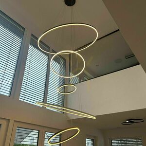 Żyrandol s.luce Ring LED 5-punktowy srebrny, okrągły, regulowany, 80 cm 13 Żyrandol s.luce Ring LED 5-punktowy srebrny, okrągły, regulowany, 80 cm small 13