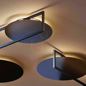 Plafon LED s.luce Artus czarny 40 cm metalowy nowoczesny ściemnialny small 3
