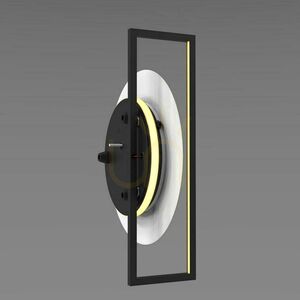 Plafon LED s.luce Artus czarny 40 cm metalowy nowoczesny ściemnialny small 9