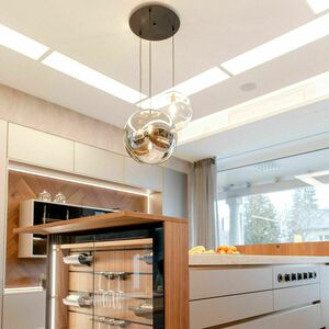 Żyrandol s.luce Orb 3-punktowy czarny szklany minimalistyczny 3 Żyrandol s.luce Orb 3-punktowy czarny szklany minimalistyczny small 3
