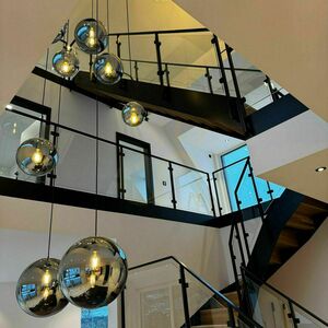 Żyrandol s.luce Orb 8-ramienny czarny szklany, nowoczesny 4 Żyrandol s.luce Orb 8-ramienny czarny szklany, nowoczesny small 4