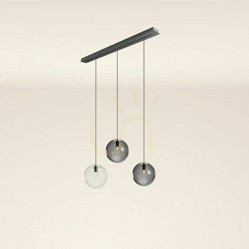 Sprawdź Żyrandol s.luce Orb 3-punktowy przydymiony szklany Ø30 cm nowoczesny