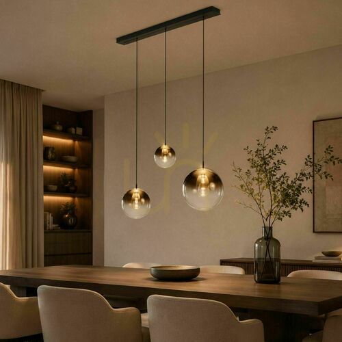 Sprawdź Żyrandol s.luce Orb 3-punktowy złoty szklany nowoczesny Ø20/30/40 cm