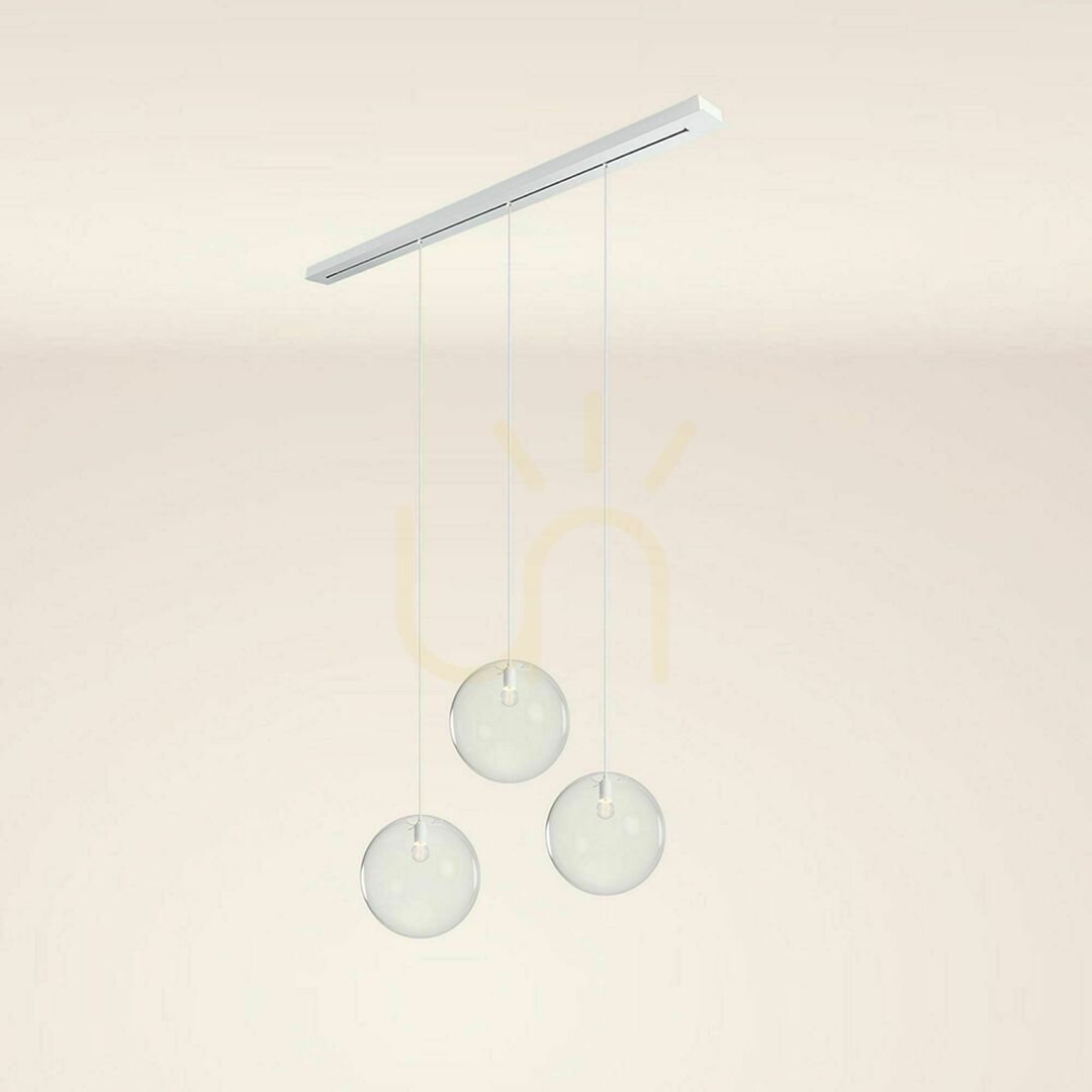 Zobacz Żyrandol s.luce Orb 3-ramienny szklany 40 cm E27 czarny 40 W Żyrandol s.luce Orb 3-ramienny szklany 40 cm E27 czarny 40 W