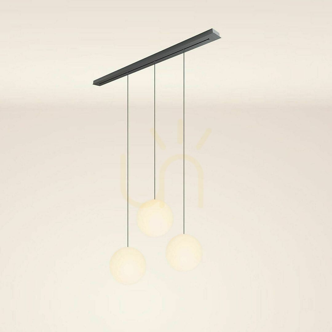 Zobacz Żyrandol s.luce Orb 3-ramienny szklany 40 cm E27 czarny 40 W Żyrandol s.luce Orb 3-ramienny szklany 40 cm E27 czarny 40 W