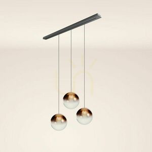 Żyrandol s.luce Orb 3-ramienny szklany 40 cm E27 czarny 40 W 9 Żyrandol s.luce Orb 3-ramienny szklany 40 cm E27 czarny 40 W small 9