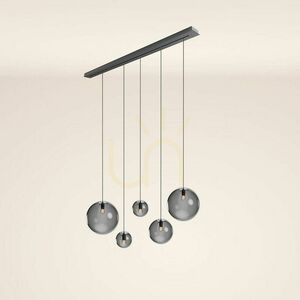 Żyrandol s.luce Orb 5-punktowy miedziany szklany nowoczesny 160 cm small 11