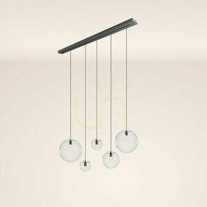 Żyrandol s.luce Orb 5-punktowy miedziany szklany nowoczesny 160 cm small 12