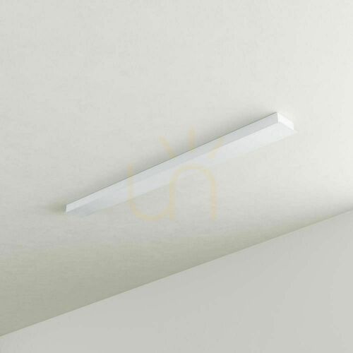 Sprawdź Belka baldachim s.luce Modular prostokątna biała metalowa 120 cm