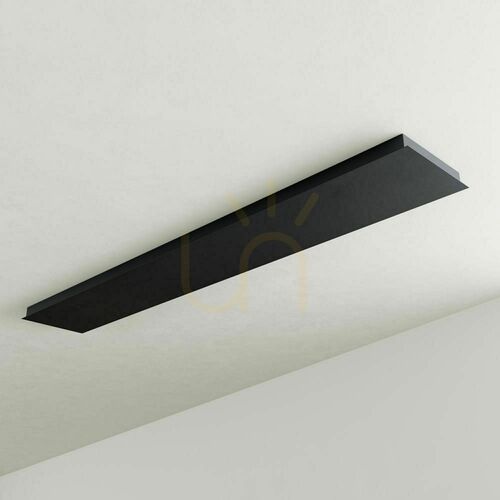 Sprawdź Belka baldachimowa s.luce Modular prostokątna czarna metal 160 cm bez otworów