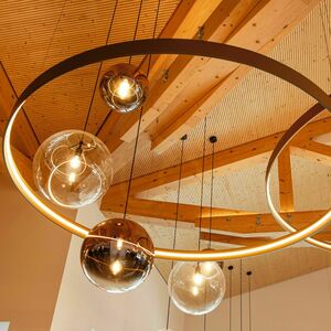 Żyrandol s.luce Ring LED złoty 100 cm, ściemnialny 10 Żyrandol s.luce Ring LED złoty 100 cm, ściemnialny small 10