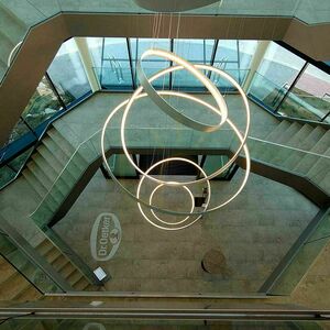 Żyrandol LED s.luce Ring XL złoty 180 cm ściemniany nowoczesny 12 Żyrandol LED s.luce Ring XL złoty 180 cm ściemniany nowoczesny small 12