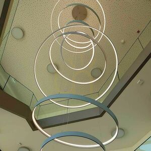 Żyrandol LED s.luce Ring XL złoty 180 cm ściemniany nowoczesny 13 Żyrandol LED s.luce Ring XL złoty 180 cm ściemniany nowoczesny small 13
