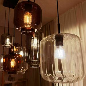 Lampa wisząca s.luce Velo, brązowe szkło, Ø 25 cm, E27 small 6