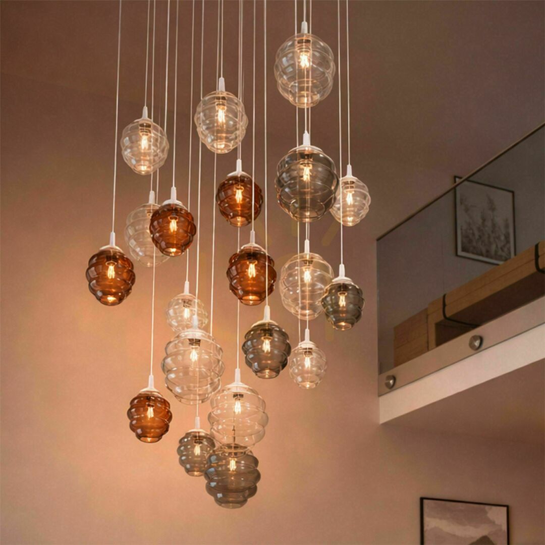 Sprawdź Żyrandol s.luce Echos szklany przydymiony 18 cm minimalistyczny społeczony Żyrandol s.luce Echos szklany przydymiony 18 cm minimalistyczny społeczony