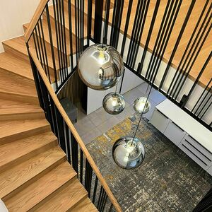 Żyrandol s.luce Orb biały szklany 20 cm minimalistyczny E27 500 cm small 12