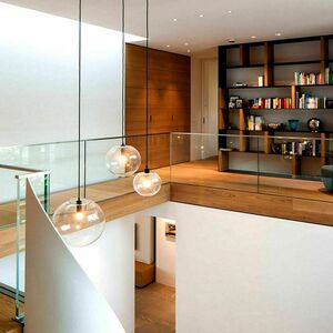 Żyrandol s.luce Orb biały szklany 20 cm minimalistyczny E27 500 cm small 5