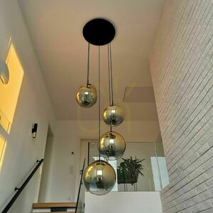 Żyrandol s.luce Orb biały szklany 20 cm minimalistyczny E27 500 cm small 8
