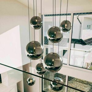 Żyrandol s.luce Orb szklana kula transparentna 40 cm LED E27 minimalistyczny small 2
