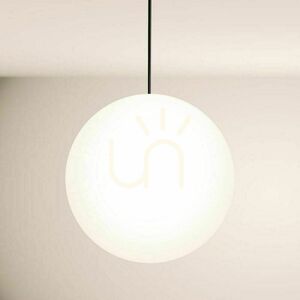 Lampa wisząca s.luce Orb biała szklana kula 50 cm 1xE27 zwis 500 cm small 14