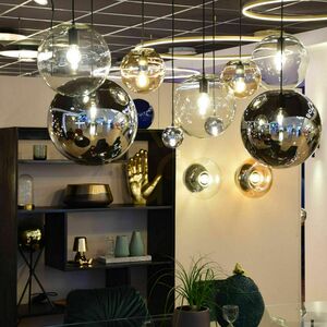 Lampa wisząca s.luce Orb szklana kula przydymiona 20 cm czarna 7 Lampa wisząca s.luce Orb szklana kula przydymiona 20 cm czarna small 7