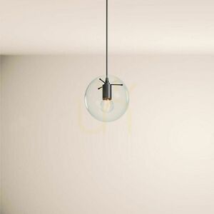 Lampa wisząca s.luce Orb szklana kula przydymiona 20 cm czarna 8 Lampa wisząca s.luce Orb szklana kula przydymiona 20 cm czarna small 8