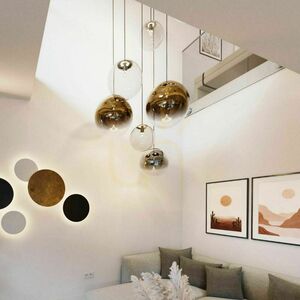 Lampa wisząca s.luce Orb szklana kula miedziana 20 cm E27 1 Lampa wisząca s.luce Orb szklana kula miedziana 20 cm E27 small 1