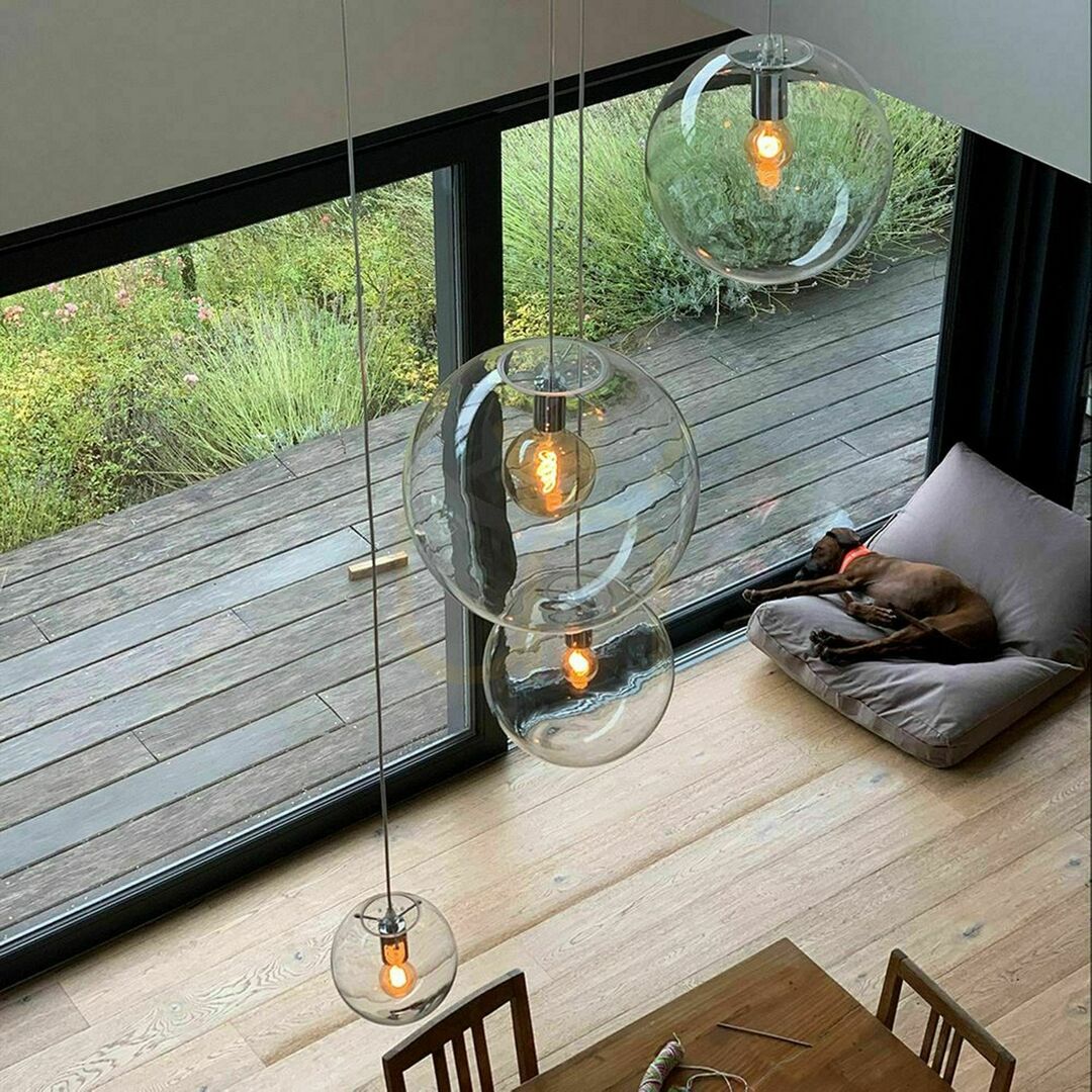 Pokaż Lampa wisząca s.luce Orb szklana kula miedziana 20 cm E27 Lampa wisząca s.luce Orb szklana kula miedziana 20 cm E27