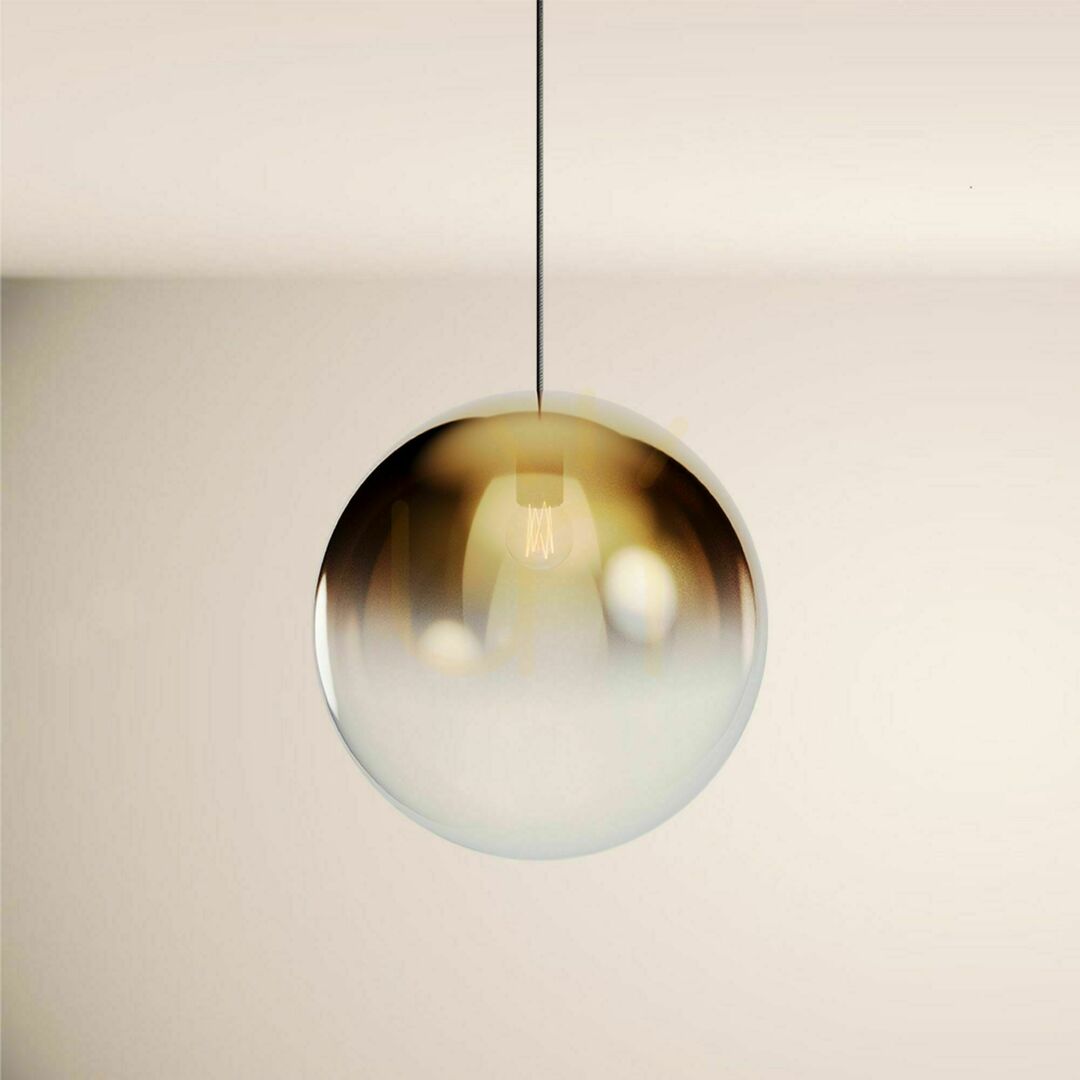 Sprawdź Lampa wisząca s.luce Orb szklana kula miedziana 20 cm E27 Lampa wisząca s.luce Orb szklana kula miedziana 20 cm E27