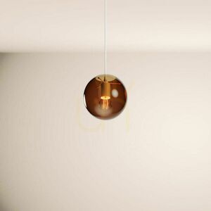 Żyrandol s.luce Orb szklana kula przydymiona 40 cm minimalistyczny small 8