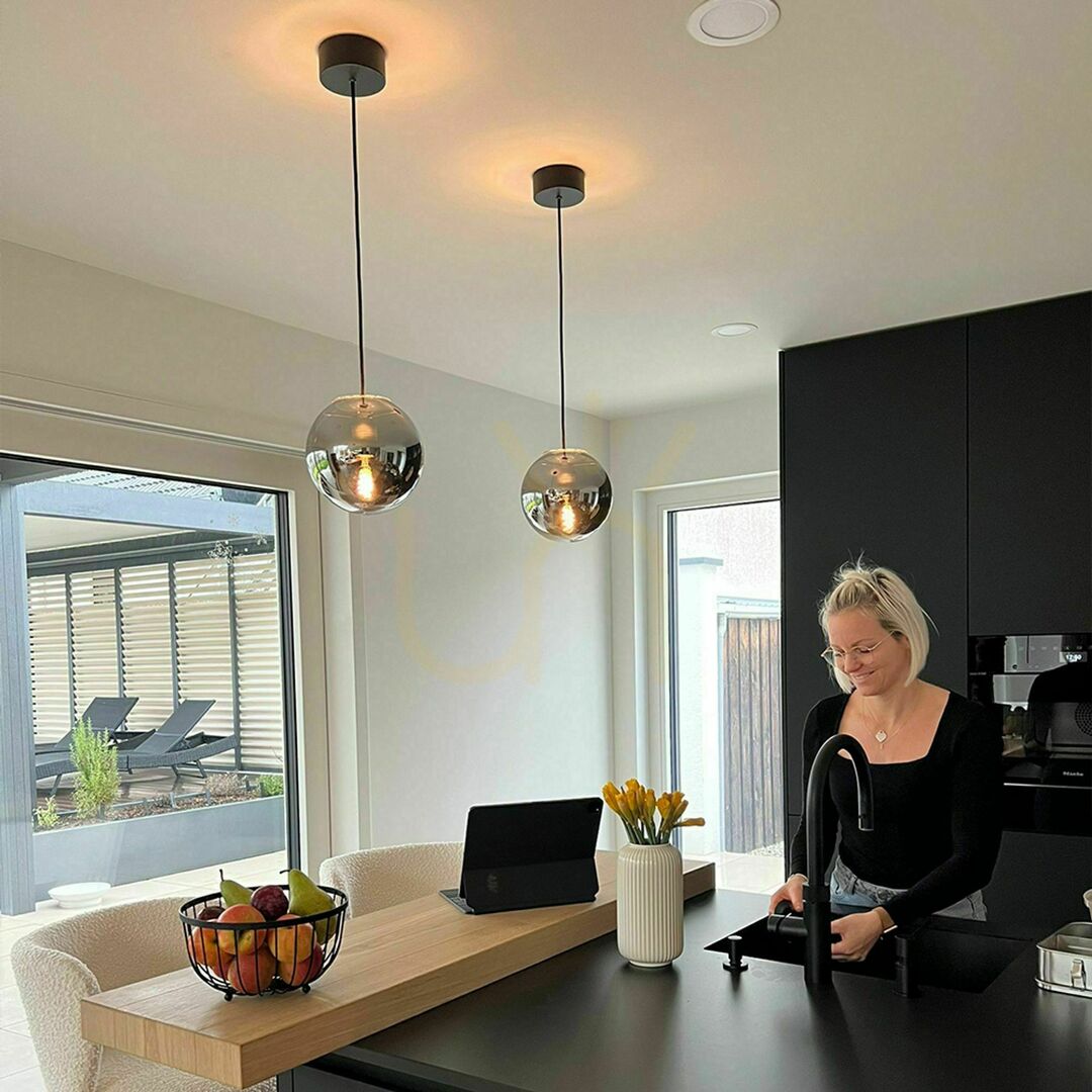 Sprawdź Lampa wisząca s.luce Orb miedziana szklana kula 40 cm E27 150 cm Lampa wisząca s.luce Orb miedziana szklana kula 40 cm E27 150 cm
